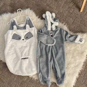 Car Seat Cover and Matching Fleece Onesie